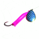 Wicked Lures Snelled Spinner, Number 6 Blade, Pink/Blue, KK Pink-Blue 6