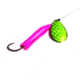 Wicked Lures Snelled Spinner, Number 6 Blade Pink/Chartreuse, KK Pink-Chart 6