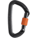 Wild Country Climbing Session Screw Gate Carabiners, Black/Tangerine, One Size, 400000001000blk/tan
