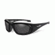 Wiley X Boss Sunglasses, Smoke Grey/Matte Black w/RX RIMs, CCBOS03D