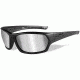 Wiley X Legend Sunglasses,Matte Black Frame,Gray Silver Flash Lens WXSSLEG01