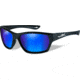 Wiley X Moxy Sunglasses,Gloss Black Frame,Polarized Blue Lens WXSSMOX09
