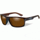 Wiley X Peak Sunglasses,Gloss Layered Tortoise Frame,Polarized Amber Lens WXACPEA04