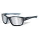 Wiley X Street Series Moxy Sunglasses,Black Streak Frame,Silver Flash Smoke Grey Lens SSMOX02