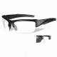 Wiley X Valor Sunglasses-Matte Black Frame-Smoke Grey-Clear Lens CHVAL07
