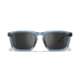 Wiley X Zulu Captivate Sunglasses, Crystal Light Blue Frame, Gloss Black Temples, Black Mirror Lenses, AC4ZUL15
