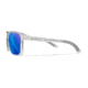 Wiley X WX Alfa Sunglasses, Gloss Clear Crystal Frame, Captivate Polarized Blue Mirror Lens, AC6ALF09
