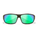 Wiley X WX Omega Sunglasses, Kryptek Neptune Frame, Captivate Pol Green Mirror Lenses, ACOME13