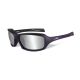 Wiley X WX Legend Sunglasses - Silver Flash w/Smoke Grey Lens / Matte Violate Frame, CCSLE01