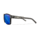 Wiley X WX Trek Sunglasses, Gloss Crystal Dark Grey Frame, Captivate Polarized Blue Mirror Lens, AC6TRK09