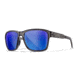 Wiley X WX Trek Sunglasses, Gloss Crystal Dark Grey Frame, Captivate Polarized Blue Mirror Lens, AC6TRK09