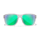 Wiley X WX Trek Sunglasses, Gloss Crystal Light Grey Frame, Captivate Polarized Green Mirror Lens, AC6TRK07
