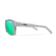 Wiley X WX Trek Sunglasses, Gloss Crystal Light Grey Frame, Captivate Polarized Green Mirror Lens, AC6TRK07