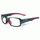 Wiley X Youth Force Fierce Sunglasses,Dark Silver/Red,Clear Lens YFFIE02