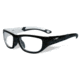 Wiley X Youth Force Victory Sunglasses,Gloss Black/Aluminum Pearl,Clear Lens YFVIC03