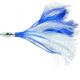 Williamson Flash Feather Rigged Trolling Lure, Blue/White, 5in, FFR05BLW