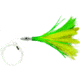 Williamson Flash Feather Rigged Trolling Lure, Yellow Green, 3in, FFR03YG