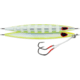 Williamson Kensaki Jig 220, Sinking, VMC Double Assist HK, Chartreuse Glow Zebra Uv, 7-3/4oz, 6-3/4in, KSJ220UVCGZ