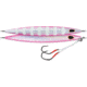 Williamson Kensaki Jig 220, Sinking, VMC Double Assist HK, Silver Pink Zebra, 7-3/4oz, 6-3/4in, KSJ220SPZ
