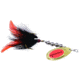 Windels Tackle Company Pike Harasser Bucktail Spinner, 5/0 Hook, Black/Orange, #5 Blade, 4in, PH-1O