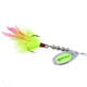 Windels Tackle Company Pike Harasser Bucktail Spinner, 5/0 Hook, Chartreuse/Chartreuse, #5 Blade, 4in, PH-9C
