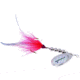 Windels Tackle Company Pike Harasser Bucktail Spinner, 5/0 Hook, Red/White/Silver, #5 Blade, 4in, PH-10S