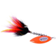 Windels Tackle Company Pike Harasser Magnum Bucktail Spinner, 5/0 Hook, Black/Orange, #5 Blade, 6in, 3/4oz, PHM-10