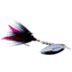 Windels Tackle Company Pike Harasser Magnum Bucktail Spinner, 5/0 Hook, Black/Silver, #5 Blade, 6in, 3/4oz, PHM-15