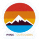 Wingo Outdoors Die Cut Logo Sticker, W-DEC-LDC-L