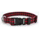 Wingo Outdoors Artisan Dog Collar, Buffalo Check Red, Large/XLarge, W-COL-138-LXL