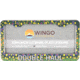 Wingo Outdoors License Plate Frame, Brook Trout, Double Haul, 12 x 7 inches, W-LIC-103-DH