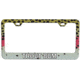 Wingo Outdoors License Plate Frame, Rainbow Trout/Trout Bum, W-LIC-124-TB