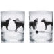 Wingo Outdoors Lowball Glasses, 2-Pack, 10oz, Sporting Dogs, W-DRW-147-2LB