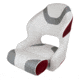 Wise Baja Bucket Seat w/ Flip Up Bolster, Brite White/Marble Grey/Dark Red, Large, 3315-1774