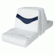 Wise Bayliner Capri Lounge Seat Cushion Set, Brite White/ Round Midnite, Large, 8WD1173-0031