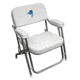 Wise Boaters Value Promotional Folding Deck Chair, Brite White/Sailfish Logo, Large, 3319-7841
