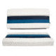 Wise Deluxe Pontoon 36in Pontoon Bench Seat, White/Navy/Blue, Large, 8WD100-1008