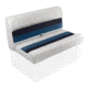 Wise Deluxe Pontoon 36in Pontoon Bench Seat, White/Navy/Blue, Large, 8WD100-1008