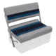 USED Wise Deluxe Pontoon Flip-Flop Seat Cushions Only, Grey/Navy/Blue, Large, 8WD125FF-1011, EDEMO1