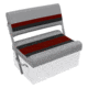 Wise Deluxe Pontoon Flip-Flop Seat, Grey/Red/Charcoal, Large, 8WD125FF-1012