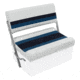 Wise Deluxe Pontoon Flip-Flop Seat, White/Navy/Blue, Large, 8WD125FF-1008