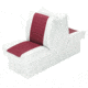 Wise Deluxe Small Craft Lounge Seat w/ 8'' Base, White/Red, 8WD521P-1-925