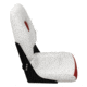 Wise DLX Pontoon Fold Down Seat, Brite White/Crimson Red, Medium, DLX1461-1906