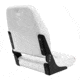 Wise DLX Pontoon Fold Down Seat, Brite White/Crimson Red, Medium, DLX1461-1906