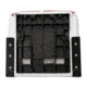 Wise DLX Pontoon Fold Down Seat, Brite White/Crimson Red, Medium, DLX1461-1906