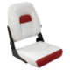 Wise DLX Pontoon Fold Down Seat, Brite White/Crimson Red, Medium, DLX1461-1906