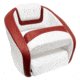 Wise Hurley Le Bucket Seat, Brite White / Dark Red, Large, 3335-0032