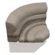 Wise Premier Pontoon 32in Bow Radius Corner, Mocha Java/Cafe/Mushroom, Large, BM11002-1749