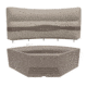 Wise Premier Pontoon 32in Bow Radius Corner, Mocha Java/Cafe/Mushroom, Large, BM11002-1749