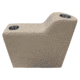 Wise Premier Pontoon 7in Right Radius Arm Rest, Mocha Java, Medium, 3010-1725